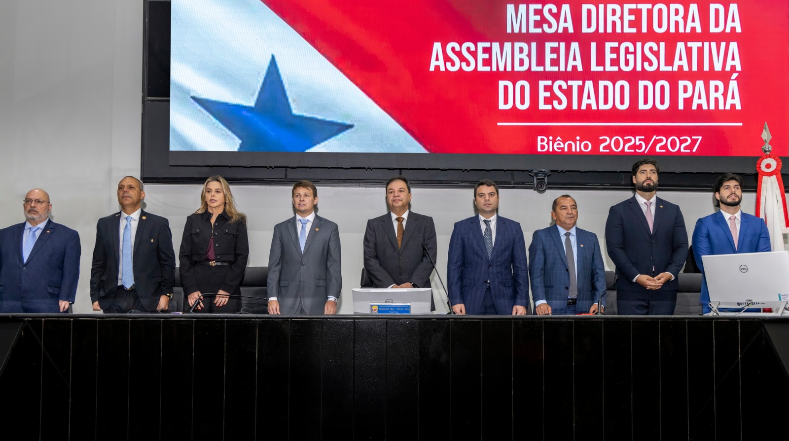 Posse da Mesa diretora da Alepa para o biênio 2025-2027.