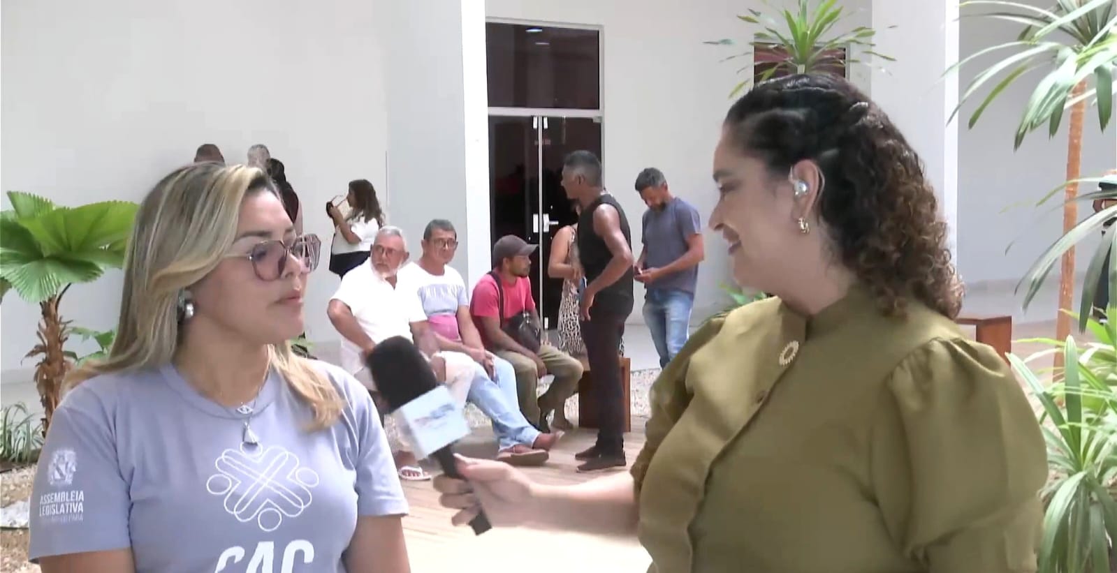 A presidente da Rádio e TV Alepa, Haynna Hálex, também registrou o trabalho de cidadania realizado pelo CAC e DBES e entrevistou a Coordenadora de ação do CAC, Lidiane Vasconcelos.