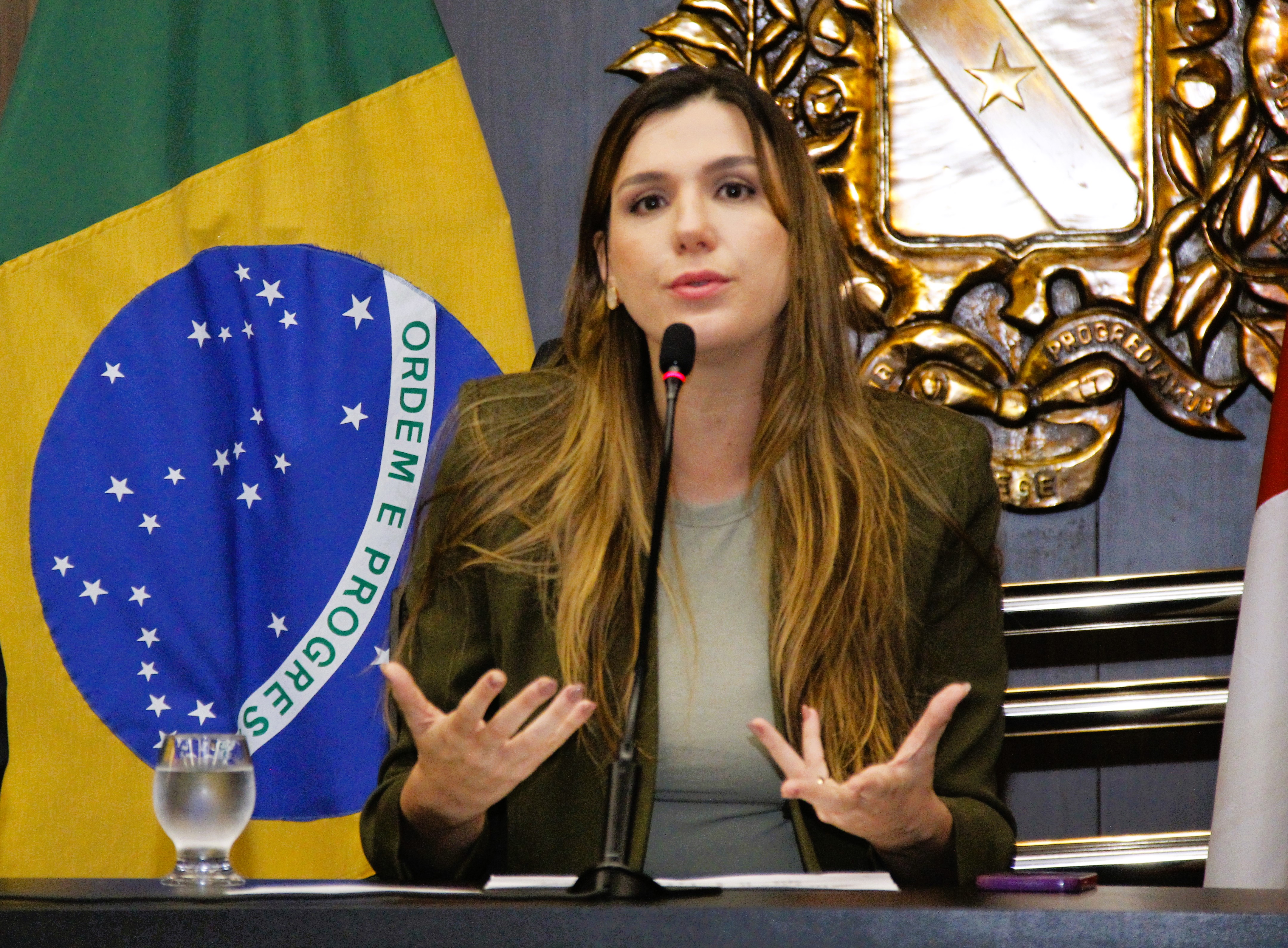 Deputada Paula Titan, presidente da Procuradoria Especial da Mulher da Alepa. / Crédito: Ozéas Santos (AID/ALEPA)