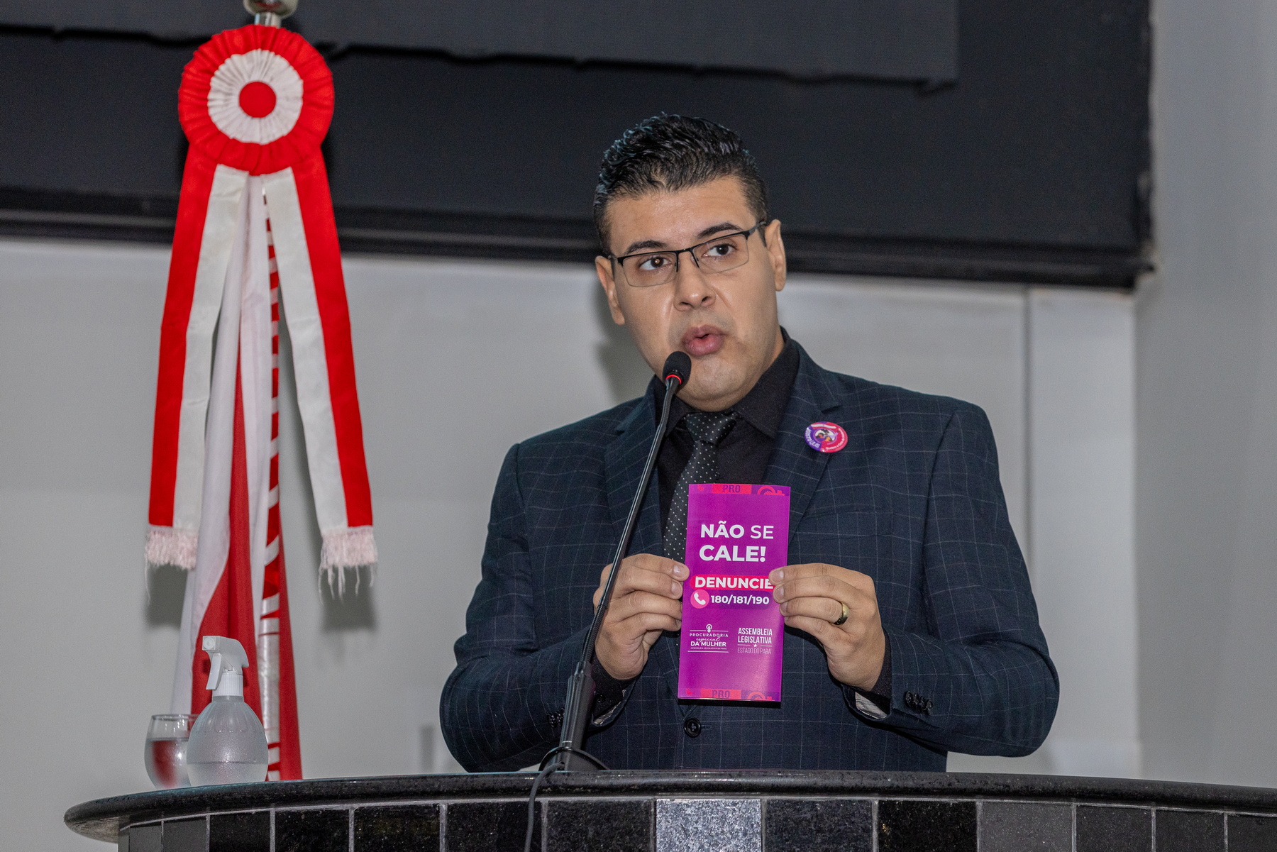 Crédito: Celso Lobo (AID/ALEPA) 'Agosto Lilás' foi destaque da abertura do período legislativo deste segundo semestre