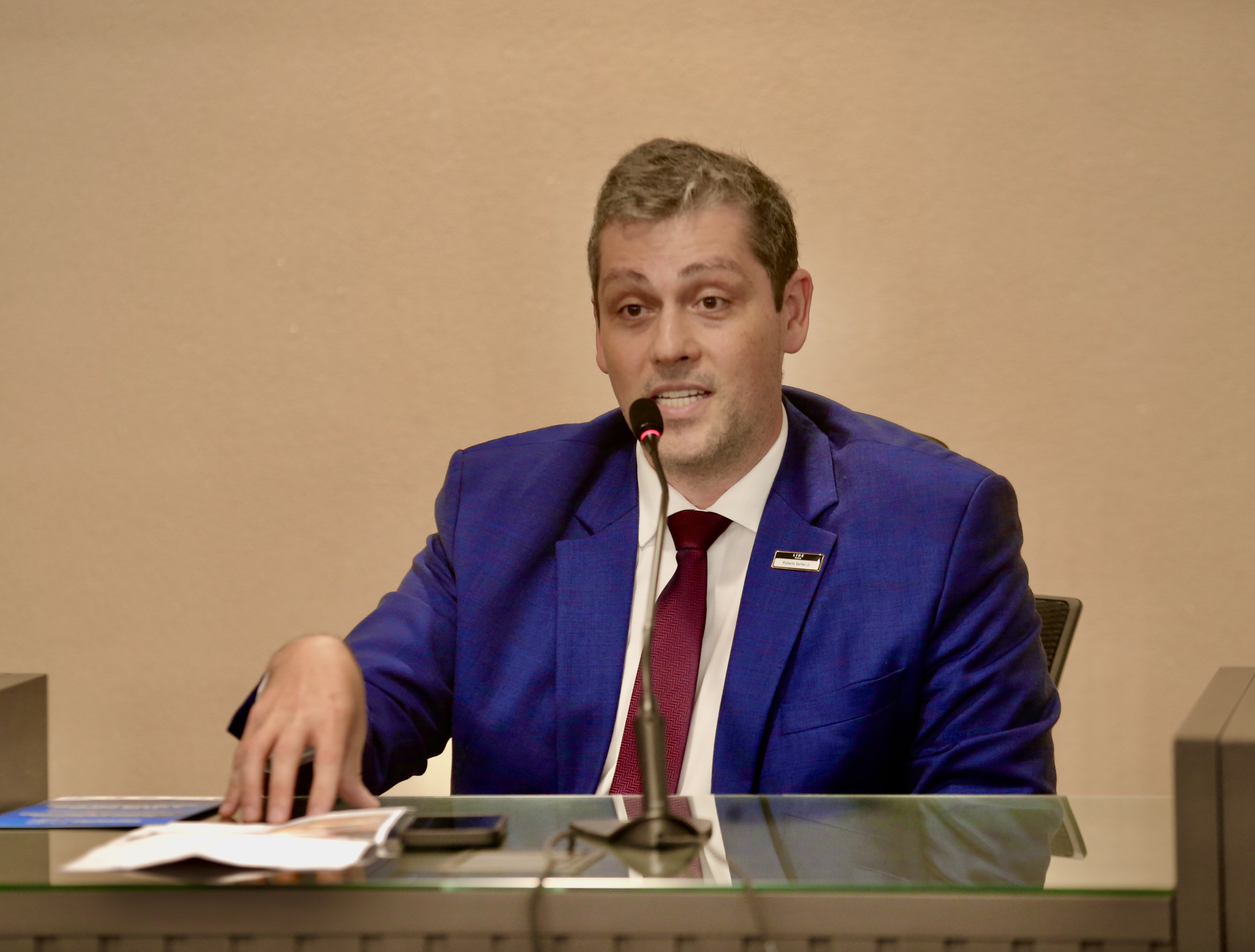 Deputado Fábio Freitas, presidente da CATIC, receubeu empresários do LIDE Pará